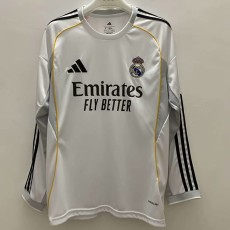 2025/26 R MAD Home Fans Long Sleeve Soccer jersey