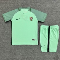 2016 Portugal Away Retro Kids Soccer jersey