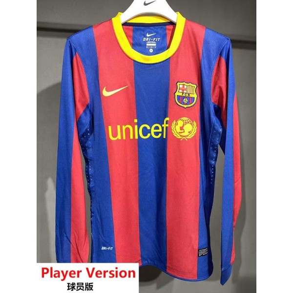 [PLAYER] 2010/11 BAR Home Retro Long Sleeve Soccer jersey