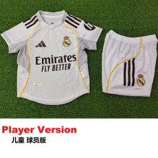 [PLAYER] 2025/26 R MAD Home Player Kids Soccer jersey