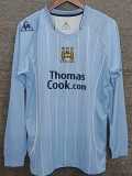 2007/08 Man City Home Retro Long Sleeve Soccer jersey