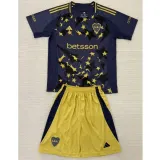 2025/26 Boca Juniors 3RD Fans Kids Soccer jersey