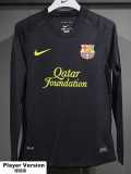 [PLAYER] 2011/12 BAR Away Black Retro Long Sleeve Soccer jersey