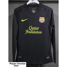 [PLAYER] 2011/12 BAR Away Black Retro Long Sleeve Soccer jersey