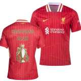 2024/25 LIV Home Print CHAMPIONS 24/25 Fans Soccer jersey