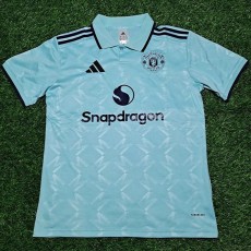 2025/26 Man Utd Light blue Polo Jersey