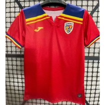 2025/26 Romania Away Red Fans Soccer jersey