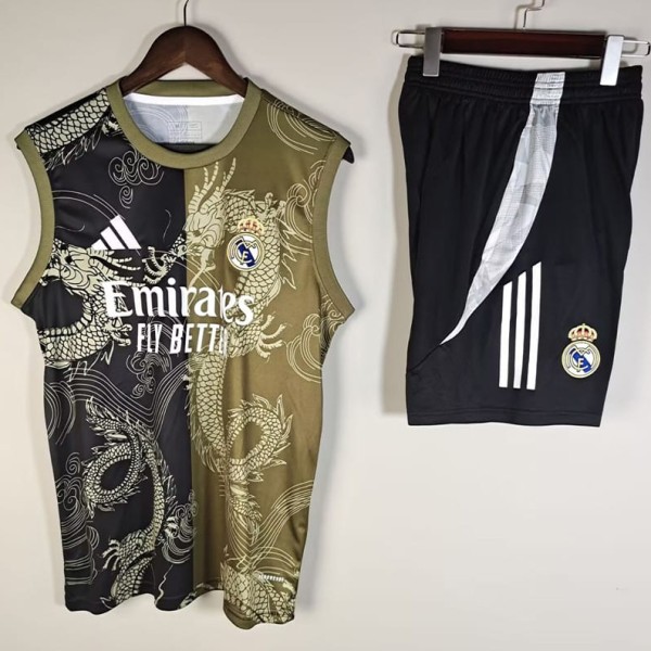2025/26 R MAD Black brown Tank Training Shorts Suit