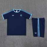 2025 Argentina Royal blue Training Shorts Suit