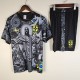 2025 Brazil Gray Training Shorts Suit