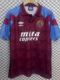 1990 Aston Villa Home Retro Soccer jersey