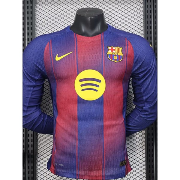 [PLAYER] 2025/26 BAR Home Player Long Sleeve Soccer jersey