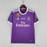 2016/17 R MAD Away Purple Retro Soccer jersey