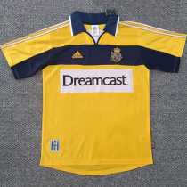 2000/01 La Coruna Away Yellow Retro Soccer jersey