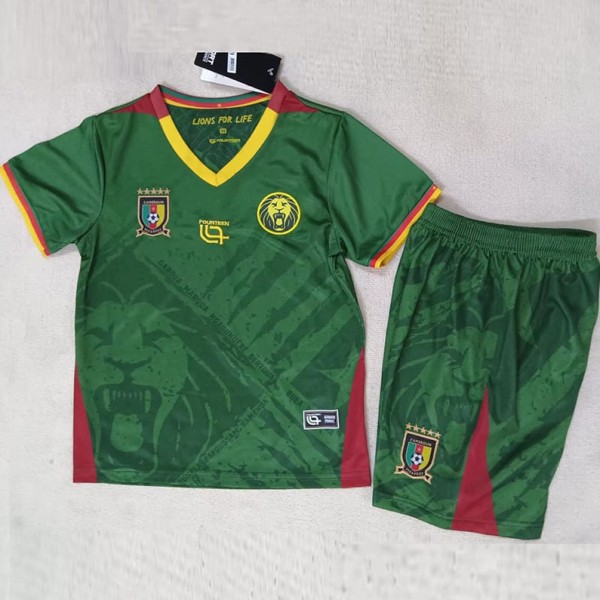 2025 Cameroon Home Green Fans Kids Soccer jersey