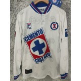 1998/99 Cruz Azul Away White Retro Long Sleeve Soccer jersey