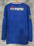 1998/99 Cruz Azul Home Blue Retro Long Sleeve Soccer jersey