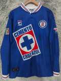 1998/99 Cruz Azul Home Blue Retro Long Sleeve Soccer jersey