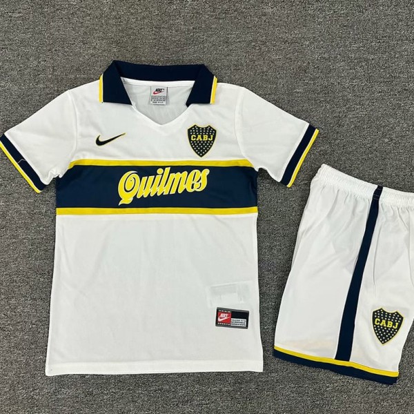 1996/97 Boca Juniors Away Retro Kids Soccer jersey