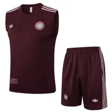 2025/26 Bayern Jujube red Training Shorts Suit