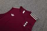 2025/26 Ajax Jujube red Training Shorts Suit