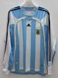 2006 Argentina Home Retro Long Sleeve Soccer jersey