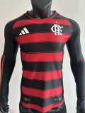 [PLAYER] 2025/26 Flamengo Home Player Long Sleeve Soccer jersey
