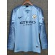 2018/19 Man City Home Retro Long Sleeve Soccer jersey