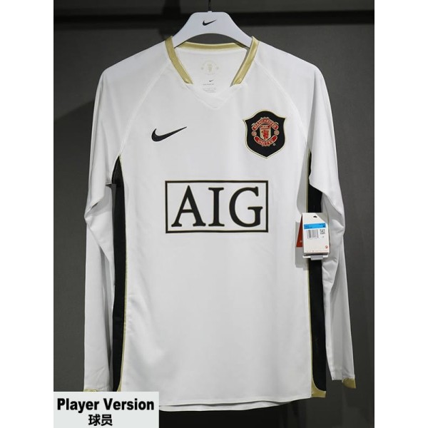 [PLAYER] 2006/07 Man Utd Away Retro Long Sleeve Soccer jersey