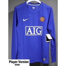 [PLAYER] 2008/09 Man Utd 3RD Retro Long Sleeve Soccer jersey