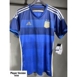 [PLAYER] 2014 Argentina Away Retro Soccer jersey