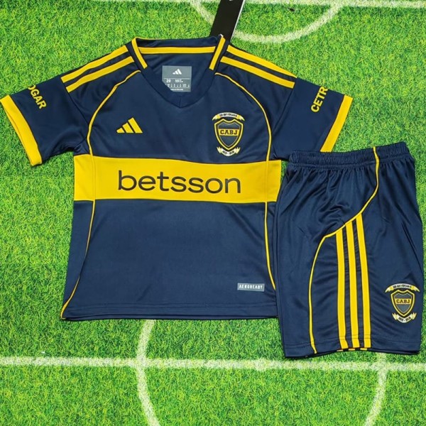 2025/26 Boca Juniors Home Fans Kids Soccer jersey