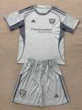 2025/26 FC Dallas Special Edition Gray Fans Kids Soccer jersey