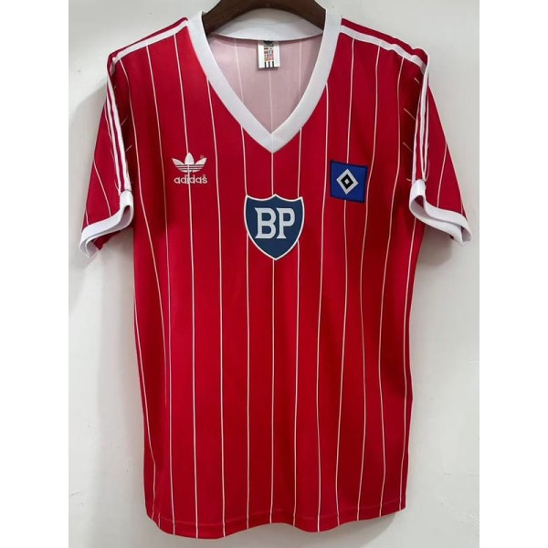 1984/85 Hamburger SV Away Red Retro Soccer jersey