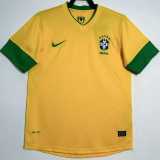 2012/13 Brazil Home Yellow Retro Soccer jersey
