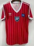 1984/85 Hamburger SV Away Red Retro Soccer jersey