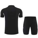 2025 Argentina Black Training Shorts Suit
