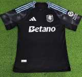 [PLAYER] 2025/26 Aston Villa Away Black Player Soccer jersey