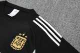 2025 Argentina Black Training Shorts Suit
