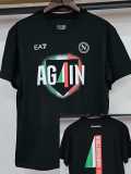 2025/26 Napoli Black 4 Times Champion Casual Cotton T-shirt