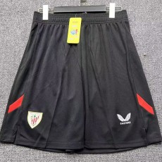 2025/26 Bilbao Home Black Fans Soccer Shorts