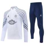 2025/26 PSG White Jordan Half Pull Tracksuit