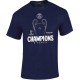 2025/26 PSG Blue CHAMPIONS High Quality Casual Cotton T-shirt