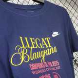 2025/26 BAR Royal blue CAMPIONS High Quality Casual Cotton T-shirt