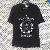 2025/26 PSG Black Casual Cotton T-shirt