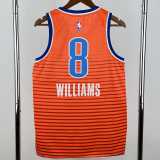 2022/23 THUNDER WILLIAMS #8 Top Quality Hot Pressing Orange NBA Jerseys