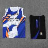 2025/26 R MAD White blue Tank top Training Shorts Suit