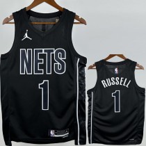 2022/23 NETS RUSSELL #1 Top Quality Hot Pressing Black NBA Jerseys
