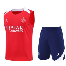 2025/26 PSG Red Tank top Training Shorts Suit