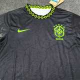 2025 Brazil Black Training Shirts